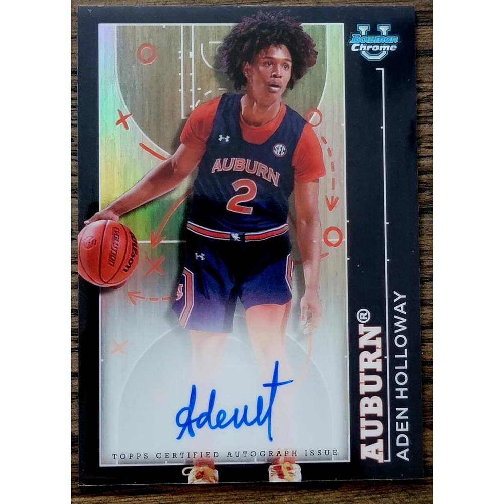 2023-24 Bowman University Chrome Aden Holloway Prodigal Playmakers Auto #PPA-AH